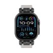 Apple Watch Band 46/49/45/44mm H016 Twill Texture TPU Black Starlight - 3