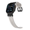 Apple Watch Band 46/49/45/44mm H016 Twill Texture TPU Black Starlight - 5