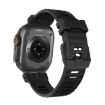 Apple Watch Band 46/49/45/44mm H016 Twill Texture TPU Black - 6