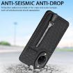 Huawei nova 14 Khaki Carbon Fiber Vertical Flip Zipper Phone Case - 9