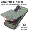 Huawei nova 14 Pro Brown Carbon Fiber Flip Zipper Phone Case - 8