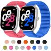 Red Woven Nylon Hook & Loop Band for Redmi Watch 5/4 - 2