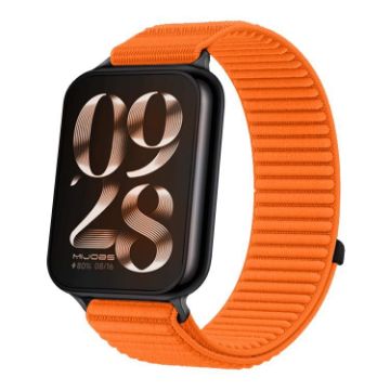 Xiaomi Smart Band 9/8 Pro Orange Nylon Hook Loop Fastener Watch Band - 1
