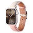 Genuine Leather Watch Band for Apple Watch 46/49/45/44mm - White Pink - 1