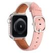 Genuine Leather Watch Band for Apple Watch 46/49/45/44mm - White Pink - 3