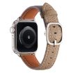 Genuine Leather Watch Band for Apple Watch 42/41/40/38mm - Misty Purple Khaki - 3