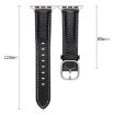 Genuine Leather Watch Band for Apple Watch 42/41/40/38mm - Trench Gray Yellow - 7