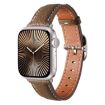 Genuine Leather Watch Band for Apple Watch 42/41/40/38mm - Brownish - 1
