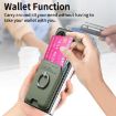 Samsung Galaxy Z Fold3 5G Green Twill Fabric Card Bag Ring Case - 5