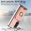 Samsung Galaxy Z Fold4 5G Pink Twill Fabric Card Bag Ring Case - 4