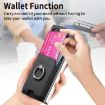 Samsung Galaxy Z Fold6 5G Twill Fabric Card Bag Ring Case (Black) - 5
