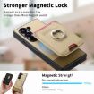 Samsung Galaxy Z Fold6 5G Twill Fabric Card Bag Ring Case Khaki - 6