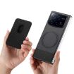 Xiaomi Mix Fold 4 Twill Fabric Card Bag Ring Magnetic Case - Black - 3