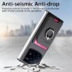 Xiaomi Mix Fold 4 Twill Fabric Card Bag Ring Magnetic Case - Black - 4