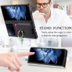Xiaomi Mix Fold 4 Twill Fabric Card Bag Ring Magnetic Case - Black - 7