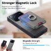 Xiaomi Mix Fold 4 Gray Twill Fabric Card Bag Ring Magnetic Phone Case - 6
