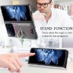 Xiaomi Mix Fold 4 Gray Twill Fabric Card Bag Ring Magnetic Phone Case - 7