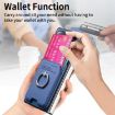 Xiaomi Mix Fold 4 Blue Twill Fabric Card Bag Ring Magnetic Phone Case - 5