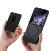 Xiaomi Mix Flip Black Twill Fabric Card Bag Ring Magnetic Phone Case - 3