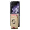 Xiaomi Mix Flip Khaki Twill Fabric Card Bag Ring Magnetic Phone Case - 2