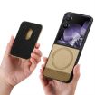 Xiaomi Mix Flip Khaki Twill Fabric Card Bag Ring Magnetic Phone Case - 3