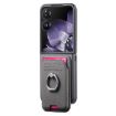 Xiaomi Mix Flip Gray Twill Fabric Card Bag Ring Magnetic Phone Case - 2