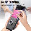 Xiaomi Mix Flip Gray Twill Fabric Card Bag Ring Magnetic Phone Case - 6