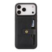 iPhone 17 Pro Max Kalebol Magnetic Card Bag MagSafe Leather Case Black - 2