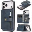 iPhone 17 Pro Max Kalebol Magnetic Card Bag MagSafe Leather Case Blue - 1