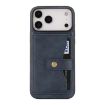 iPhone 17 Pro Max Kalebol Magnetic Card Bag MagSafe Leather Case Blue - 2