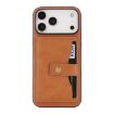 iPhone 17 Pro Kalebol Magnetic Card Bag MagSafe Leather Case Brown - 2