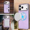 iPhone 17 Pro Kalebol Magnetic Card Bag MagSafe Leather Case Purple - 7