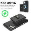 iPhone 17 Kalebol Magnetic Card Bag MagSafe Leather Case (Black) - 3