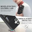 iPhone 17 Kalebol Magnetic Card Bag MagSafe Leather Case (Black) - 6