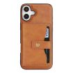 iPhone 17 Kalebol Magnetic Card Bag MagSafe Leather Case Brown - 2