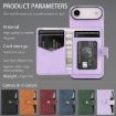 iPhone 17 Air Kalebol Magnetic Card Bag MagSafe Leather Case Purple - 8