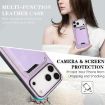 iPhone 17 Pro Max Purple Leather MagSafe Card Case by Kalebol - 6