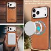 iPhone 17 Pro Kalebol Slim MagSafe Leather Card Case (Brown) - 8