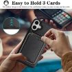 iPhone 17 Kalebol Slim MagSafe Leather Card Case (Black) - 5