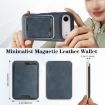 iPhone 17 Air Kalebol Slim MagSafe Leather Case with Card Holder (Blue) - 3