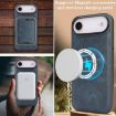 iPhone 17 Air Kalebol Slim MagSafe Leather Case with Card Holder (Blue) - 8