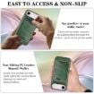iPhone 17 Air Kalebol Slim MagSafe Leather Case with Card Bag - Green - 7