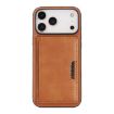 iPhone 17 Pro Kalebol MagSafe Leather Card Bag Case - Brown - 2