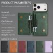 iPhone 17 Pro Kalebol MagSafe Leather Card Bag Case - Green - 8