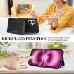 iPhone 17 Kalebol MagSafe Leather Card Bag Case - Black - 5