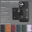 iPhone 17 Kalebol MagSafe Leather Card Bag Case - Black - 8