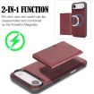 iPhone 17 Air Kalebol MagSafe Leather Card Bag Case - Red - 3