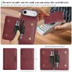 iPhone 17 Air Kalebol MagSafe Leather Card Bag Case - Red - 4