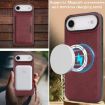 iPhone 17 Air Kalebol MagSafe Leather Card Bag Case - Red - 7