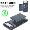 iPhone 17 Air Kalebol MagSafe Leather Card Bag Case - Blue - 3